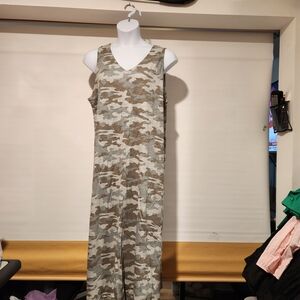 Belle by Kim Gravel Camouflage Maxi Dress
